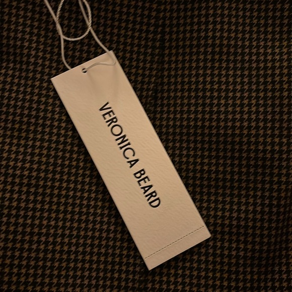 Veronica Beard Kean Houndstooth Check Crop Pants - Picture 6 of 8